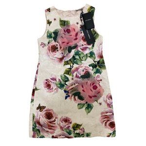 NWT Authentic Dolce & Gabbana Girl’s floral rose dress D&G size 10 Retail $1170